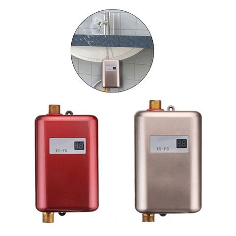 XY-FG,Water Heater Mini Tankless Instant Hot kitchen Heating Thermostat US Plug Intelligent Energy Saving Waterproof ► Photo 1/1