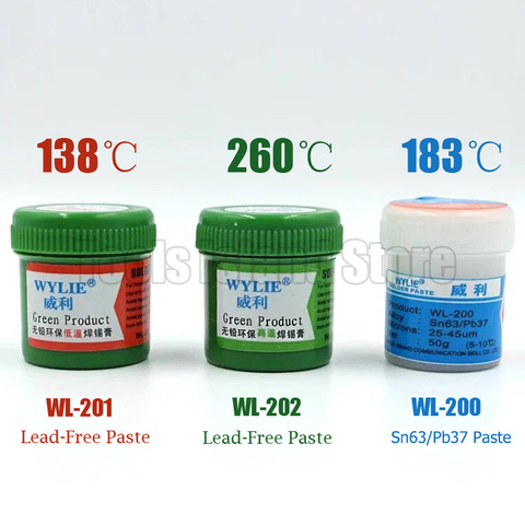Best Melting Point 138 / 183 /260 degrees Lead-free low temperature solder paste for A8 A9 A10 A11 CHIP Special tin pulp ► Photo 1/6