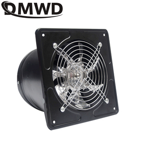 DMWD 6 inch Kitchen Exhaust Fan Bathroom Wall Window Toilet Duct Booster Fans ventilation Blower 6