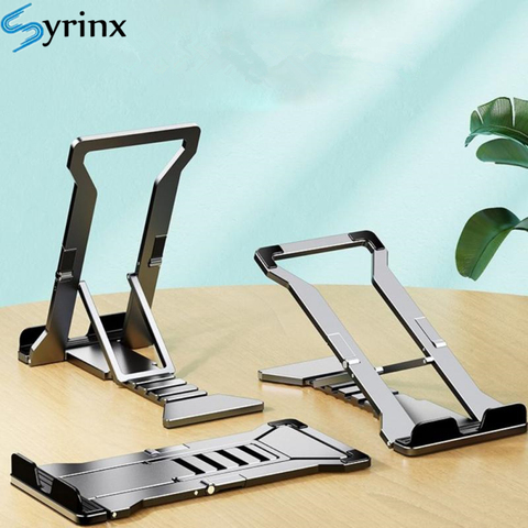 2022 Universal New Desktop Multi-Angle Folding Mobile Phone Holder Hollow Plastic Tablet Stand Portable For Iphone 12 Support ► Photo 1/6