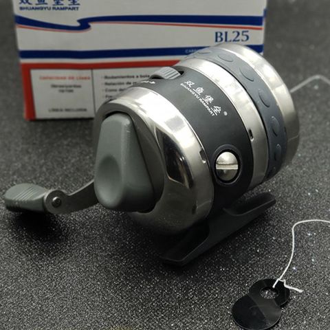 Fishing Reel for Slingshot Shooting Dart Stainless Steel Closed Fishing Wheel Outdoor Hunting K1KD ► Photo 1/6