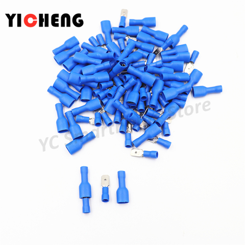 50pcs connection terminal cold-pressed terminal block terminals for   wire cable crimping kit  wire connector FDFD MDD ► Photo 1/4