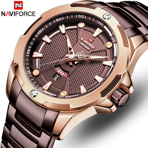 Top NAVIFORCE Mens Watch Brand Luxury Fashion Quartz Men Watches Waterproof Sports Male Military Wrist Watch Relogio Masculino ► Photo 1/6