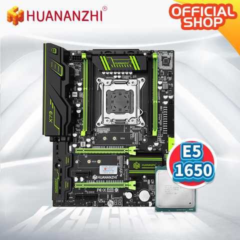 HUANANZHI X79 GREEN 2.49V3.1 X79 motherboard with Intel XEON E5 1650 can use DDR3 memory combo kit set NVME M.2 SATA 3.0 USB3.0 ► Photo 1/1