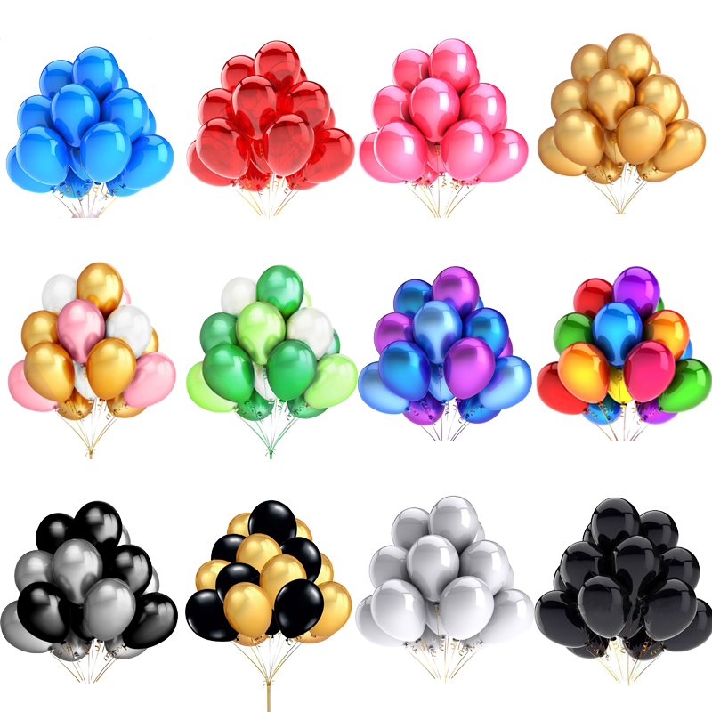 10/12inch Metalcolor Chrome thick latex  balloon wedding birthday party decorate