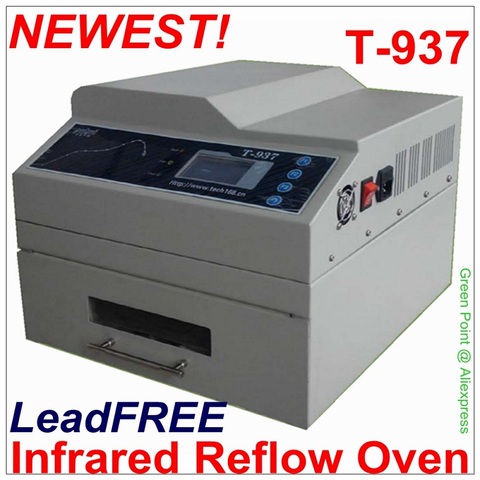 PUHUI Authorized T-937 Desktop Leadfree Reflow Oven Infrared IC Heater T937 Reflow Solder Oven BGA SMD SMT Rework Station T 937 ► Photo 1/1