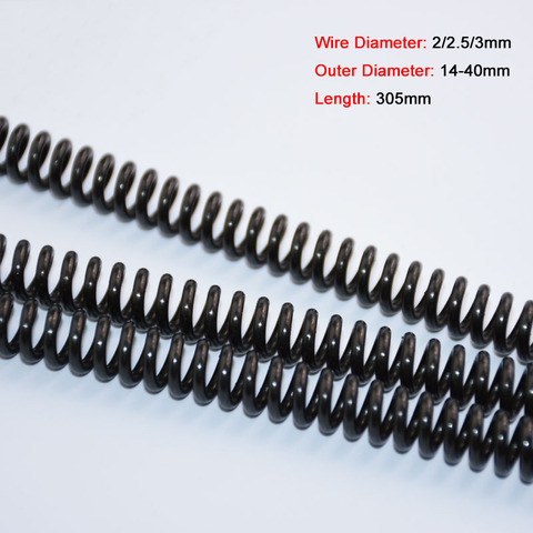 1PCS Y-type Compression Spring Wire Dia 2/2.5/3mm Pressure Spring 65 Manganese Steel Length 305mm ► Photo 1/4