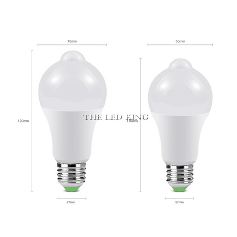led pir Motion Sensor Lamp 220V 110V Dusk to Dawn Light Bulb E27 B22 IP42 with Sensor Smart light bulb 12W 18W Day Night light ► Photo 1/6