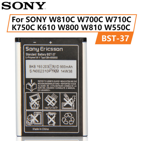 Original Sony Battery For Sony W810C W700C W710C W710i K750C K610 W800 W810 W550C BST-37 BST-33 W610 W660 T715 W850 K790 ► Photo 1/6