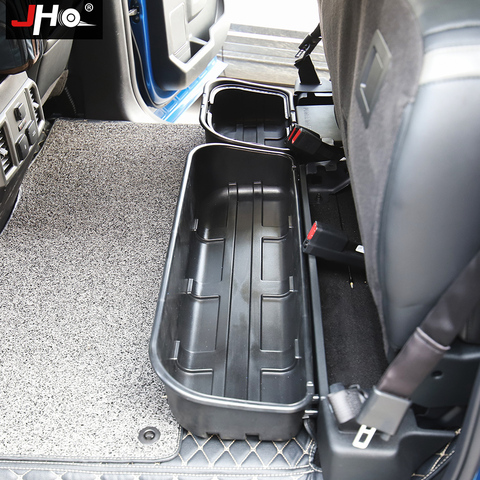 JHO Car Organizer Accessories Rear Row Underseat Storage Box For Ford F150 Raptor 2017-2022 4-door Crew Cab ► Photo 1/6