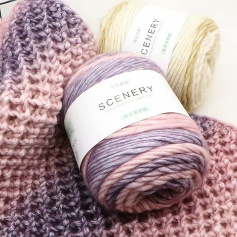 100g=1Pc Merino Yarn Worsted Lot Natural Wool Yarn for Knitting Sweater Blanket Crochet Yarn Melange ► Photo 1/5