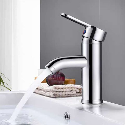 Single Handle Bathroom Basin Faucets Cold/Hot Mixer Basin Sink Tap Black Water Kitchen Faucet Bathroom Accessories ► Photo 1/6