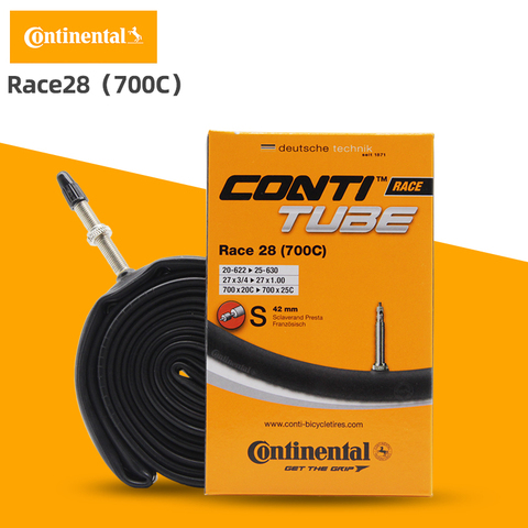 Continental Racing Road Bicycle Inner Tube Race 28 FV 700*20C-25C 42mm 60mm 80mm 700C 23c Bike Inner Tire French Valve Sclavera ► Photo 1/6