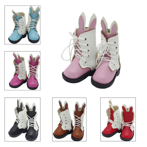 1 Pair Cute Rabbit Boots for Blythes Doll, 30cm Doll Shoes for 1/6 BJD Gift  Accessories Toys ► Photo 1/6