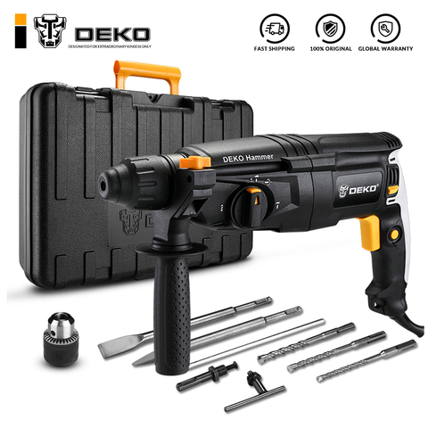 DEKO GJ181 220V 26mm AC 4 Functions SDS PLUS Toolholder Electric Rotary Hammer with Accessories Impact Power Electric Dr ► Photo 1/6