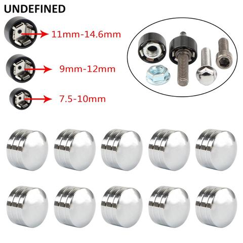 Chrome Motorcycle Head Bolt Cover Schrauben Screws Topper Caps CNC For Harley Touring Road Glide Twin Cam Sportster Dyna Softail ► Photo 1/6