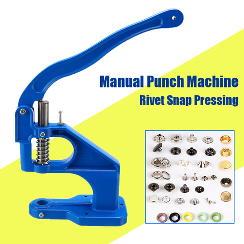 Punch Manual Installation Tool Snap Pressing Machine Grommet Eyelet Machine Hand Press Pressing Clamp Machine Tool Home Craft ► Photo 1/6