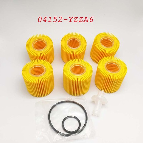 Yubao 6Pcs New Oil Filter + gasket Kit  04152-YZZA6 For Toyota Prius Corolla Matrix Lexus CT200H Scion IM XD ► Photo 1/4