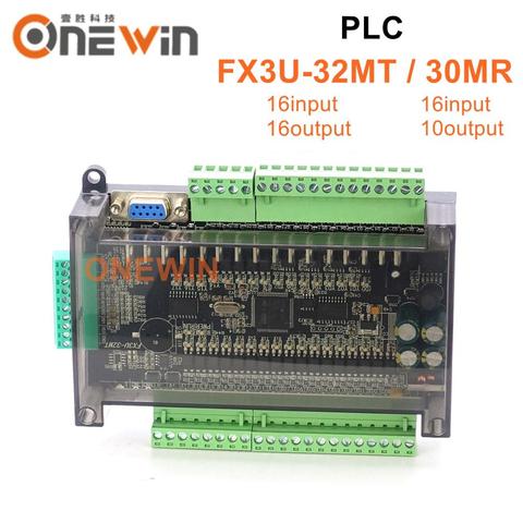 FX3U-32MT FX3U-30MR PLC industrial control board 6AD 2DA Relay output with RTC RS485 CAN communication Compatible with FX1N FX2N ► Photo 1/4