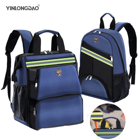 Electrician Special Shoulder Tool Bag Multifunctional Maintenance Installation Portable  Canvas Thick Wear-Resistant Backpack ► Photo 1/6