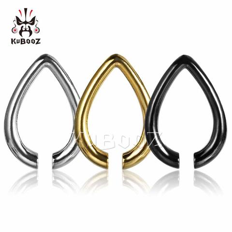 Kubooz New Weight Stainless Steel Ear Clip Piercing  Earrings Expanders Gagues Multi Color Body Jewelry Piar Selling 8mm ► Photo 1/6