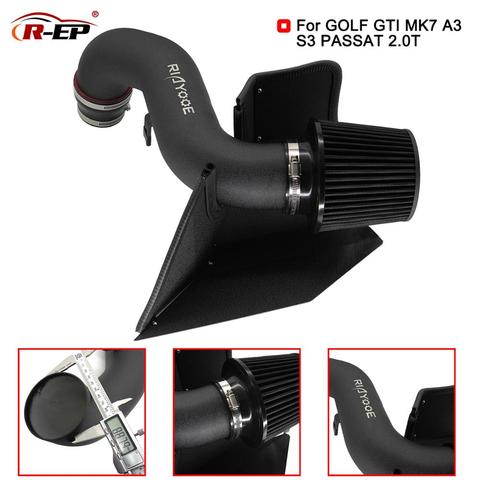 R-EP Cold Air Intake Kit Fits for Seat Leon for Audi A3 TT S3 VW Golf GTI MK7 Passat Touran EA888 2.0T Turbo Car RP-A008-BK ► Photo 1/6