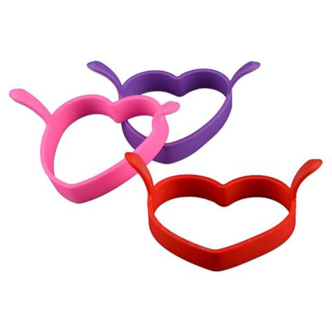 Kitchen  Tools Heart shape Silicone  Egg Pancake Mold Fried Egg Mold Pancake Rings Form For Eggs Kitchen Tools ► Photo 1/5