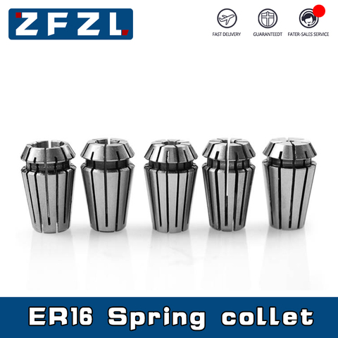 1pc ER16 Collet Chuck 1/2/2.5/3/3.175/3.5/4/4.5/5/5.5/6/6.35/6.5/7/7.5/8/8.5/9/9.5/10mm Spring Chuck For CNC machining center ► Photo 1/5