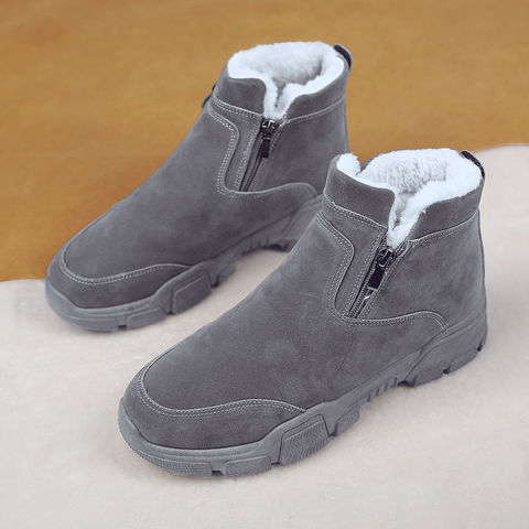 2022 Spring Fashion Old Style Retro Boots Ankle Snow Boots Men Large size 39-47 Suede Male Winter Shoes Warm Boots Man Shoe ► Photo 1/6