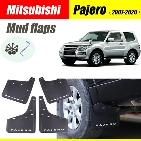 For Mitsubishi Pajero Mud flaps mudguards fenders Mud flap splash guard car accessories auto styline Front Rear 4 pcs 2007-2022 ► Photo 1/6