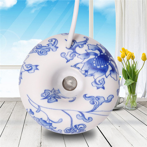 Mini Donut Ultrasonic Humidifier Blue And White Porcelain Aromatherapy Diffuser Mist Maker Fogger For Home Office Gift Light ► Photo 1/6