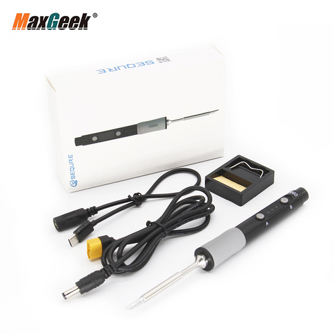 Maxgeek New Arrival SQ-D60 Mini Soldering Iron Kit 12-24V  PD Power Supply Type-C Port LED Display Digital Tube Display ► Photo 1/6