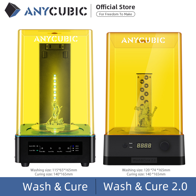 Buy Online Anycubic 3d Printer Wash And Cure Machine 2 In 1 Uv Resin Curing For 3d Printer Cure Models Alitools