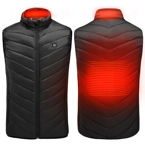 Electric Heated Vest Men Women Heating Waistcoat Thermal Warm Clothing Usb Heated Outdoor Vest Winter Heated Jacket ► Photo 1/6