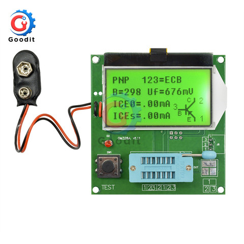 LCD GM328A Transistor Tester Capacitance capacitor frequency Meter LCR\RLC\PWM\ESR Meter MOS/PNP/NPN square wave signal ► Photo 1/6