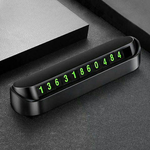 Car Styling Temporary Parking Card Phone Number Card Plate Telephone Number Car Park Stop In Car-styling Automobile Accessories ► Photo 1/6