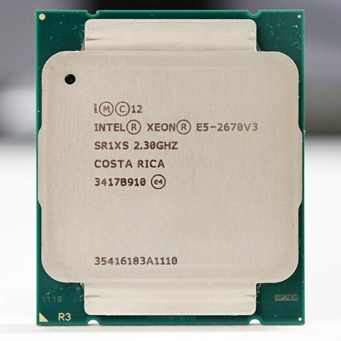 Intel Xeon CPU official version E5-2670V3 2.30GHZ 30M 12-CORES E5 2670 E5-2670 V3 LGA2011-3 processor E5 2670V3 free shipping ► Photo 1/2