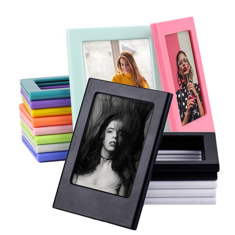 Magnetic Photo Frames for Fujifilm Instax Mini Film Papers, Double Sided Fridge Picture Frame, Magnets Children's Artwork Frames ► Photo 1/6