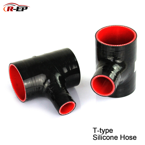 R-EP T Shape Silicone Tube 51 57 63mm for 25 34mm Turbo Blow off BOV T Piece Rubber Joiner 3-way Tube for Intercooler Turbo Kit ► Photo 1/6