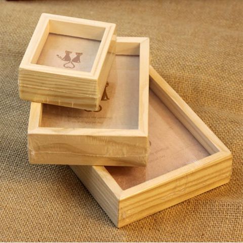 Mini Pictures Frames Vintage Multi Decor Photo Frame Art Wooden Desktop Ornament Card Holder Wedding Family Home Decor ► Photo 1/6