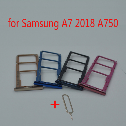 For Samsung Galaxy A7 2022 A750 A750F A750FN A750G A750GN Original Phone Housing SIM Tray Adapter Micro SD Card Tray Holder ► Photo 1/5