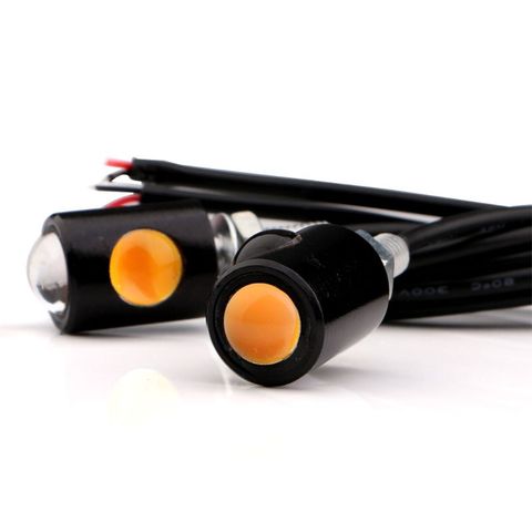 1Pair Universal Motorcycle LED Mini Turn Signal Eagle Eye Shape Turn Indicators ► Photo 1/6