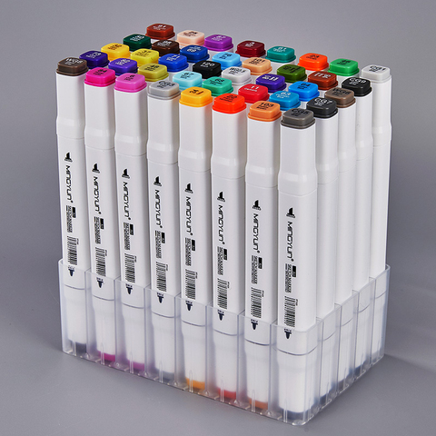 12-80 Colors/Bag Art Marker Alcohol Felt Pen Dual Tips Manga Sketching  Markers Dual Brush Marker School Supplies Drawing Set - AliExpress