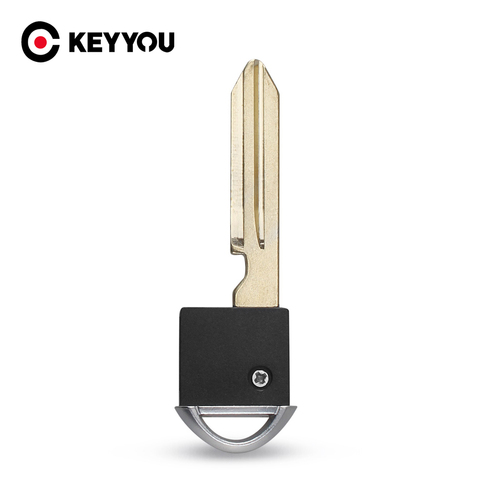 KEYYOU Remote Smart Prox Emergency Insert Fob Uncut Blade Insert Car Key For Nissan Infiniti New ► Photo 1/5