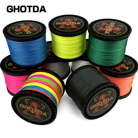 GHOTDA Pesca Fly Fishing Line 8/4 Strand PE Carp Braided Wire Peche Sea Spinning Multifilamento Cord 11-120LB 1000/500/300/100M ► Photo 1/6