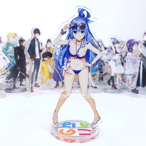 Anime Kono subarashi sekai ni shukufuku wo! Action Figure Cosplay Toys Konosuba Aqua Megumin Acrylic Figures Model Dolls 15cm ► Photo 1/6