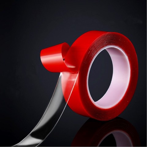 1 Roll 3 Meter Double Sided Adhesive Tape Acrylic Transparent No Traces Sticker for LED strip Car Fixed Phone Tablet Fixed ► Photo 1/6