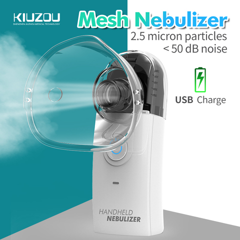 KIUZOU 2022New handheld portable autoclean inhale nebulizer Adult kidssilent for  mesh atomizer Kit  Rechargeable  Automizer ► Photo 1/6