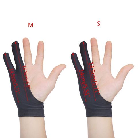 1PC 2 Fingers Drawing Glove Anti-fouling Artist Favor Any Graphics Painting Writing Digital ablet For Right And Left Hand  ► Photo 1/6