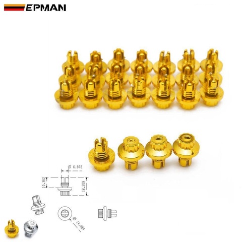 EPMAN - 25pcs/lot Plastic Rim Lip Replacement Wheel Rivets / Nuts For Wheel Cap Lip Screw Bolt Tires EPAS066G ► Photo 1/6